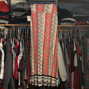 Floor length summer skirt